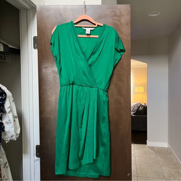 green emerald velvet dress Abigail Silk Jersey Maxi Wrap Dress